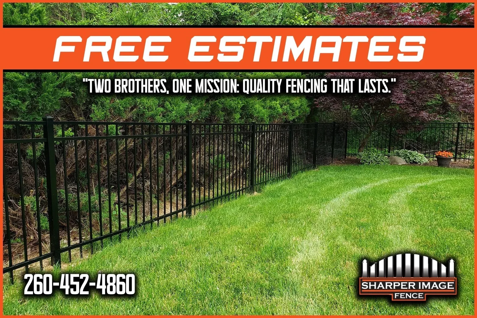 Fence installed by Sharper Image Fence